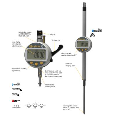 SYLVAC Digital Måleur S_DIAL WORK SMART 12,5 x 0,001 mm IP54 (805.6301) BT